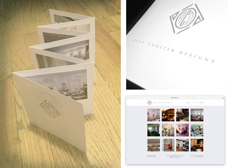 Ally Coulter Designs - interior design identity, brochure, and website