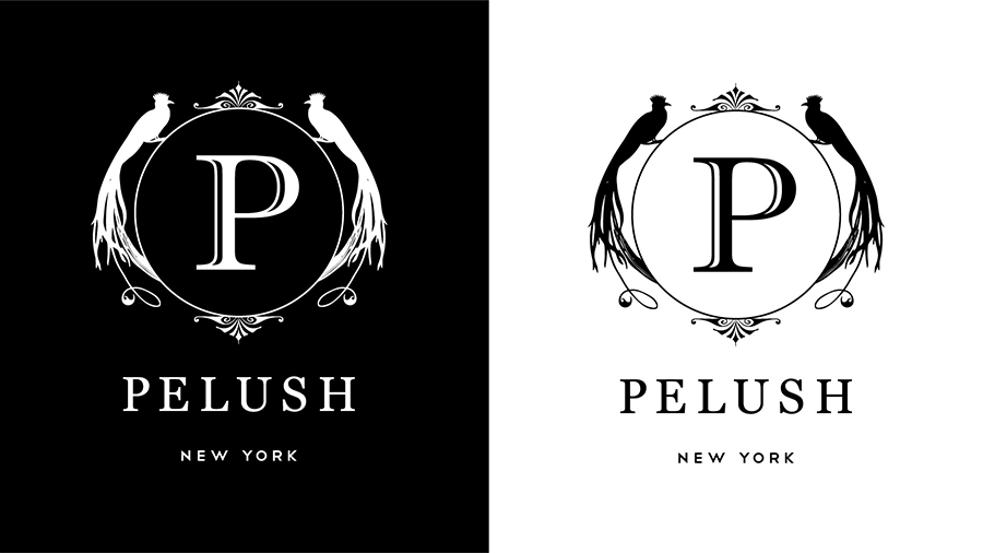 Pelush - faux-fur fashion brand identity